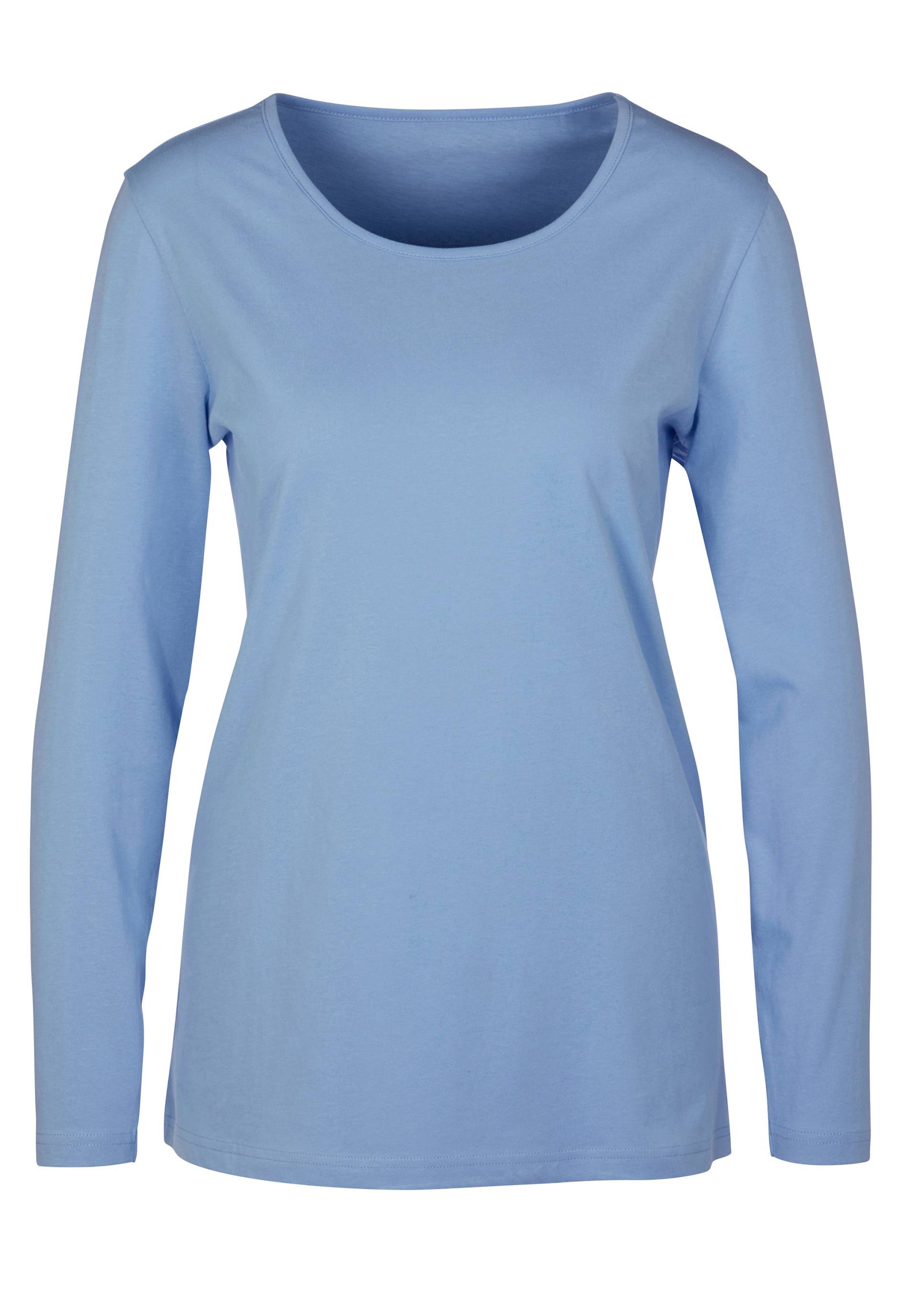 Langarmshirt in hellblau von heine