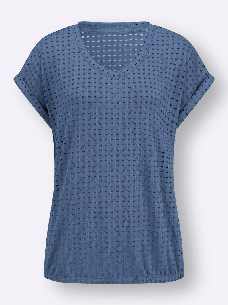 Shirt in jeansblau von heine