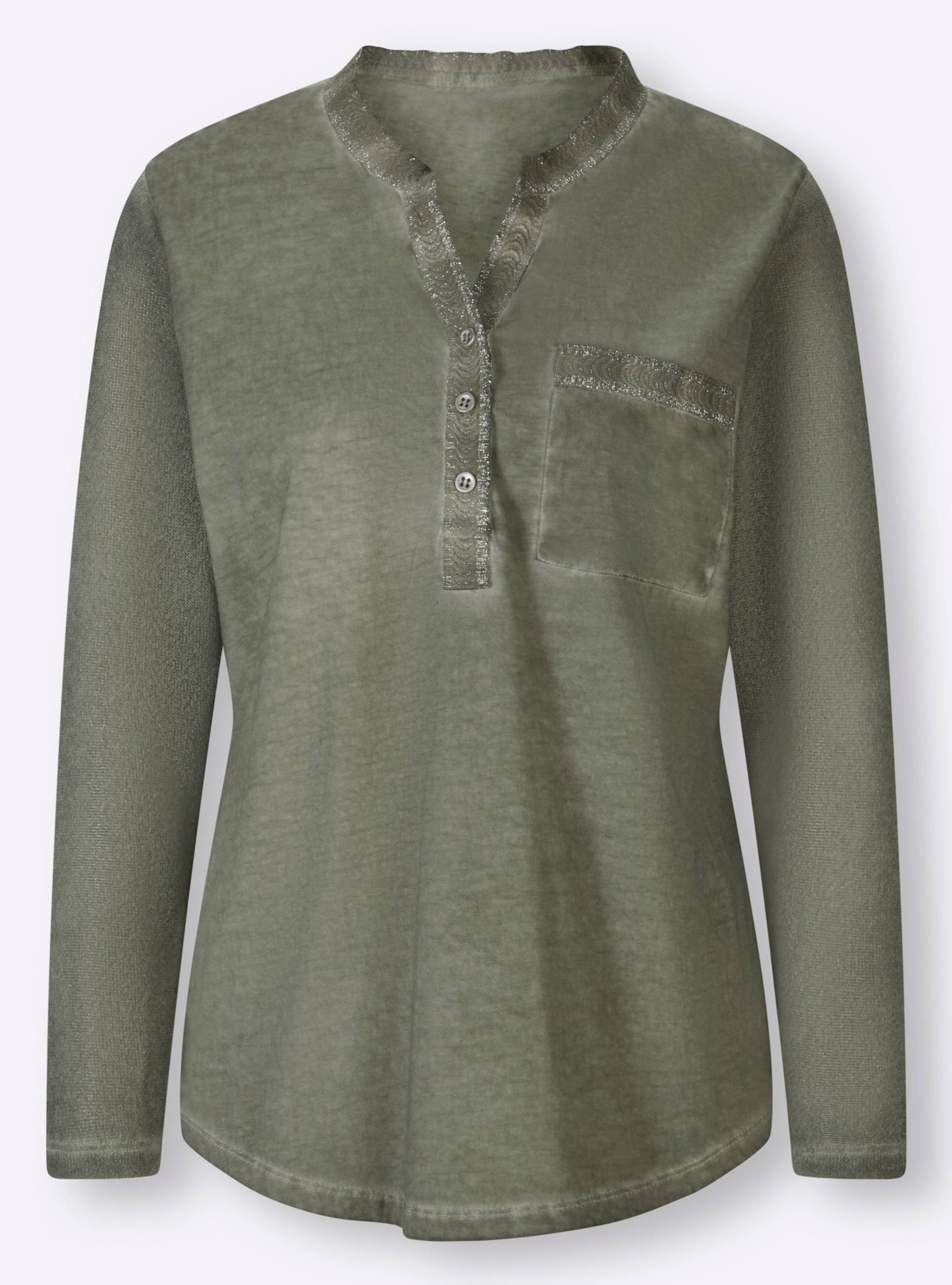 Shirt in khaki von heine