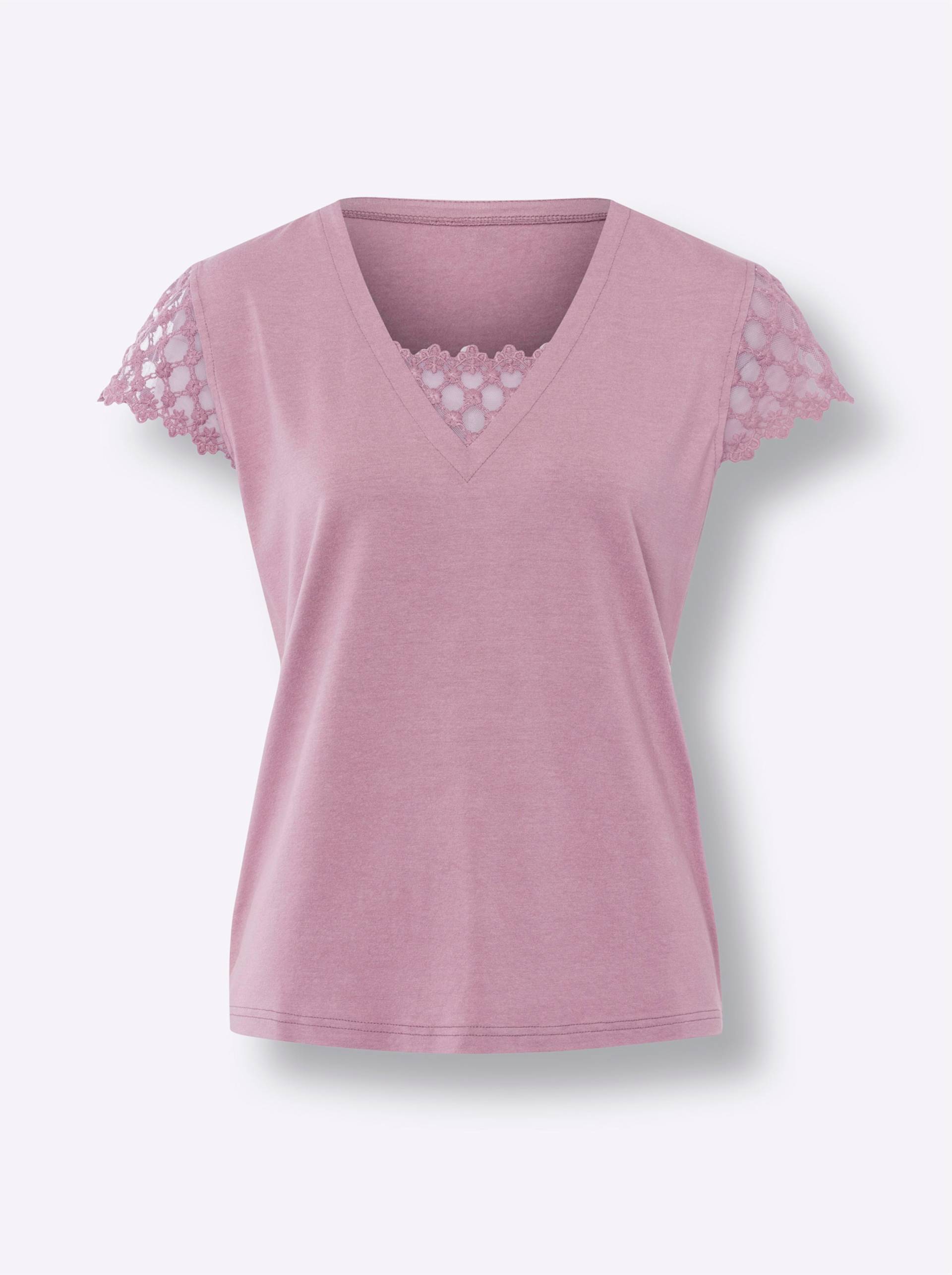 Shirt in mauve von heine