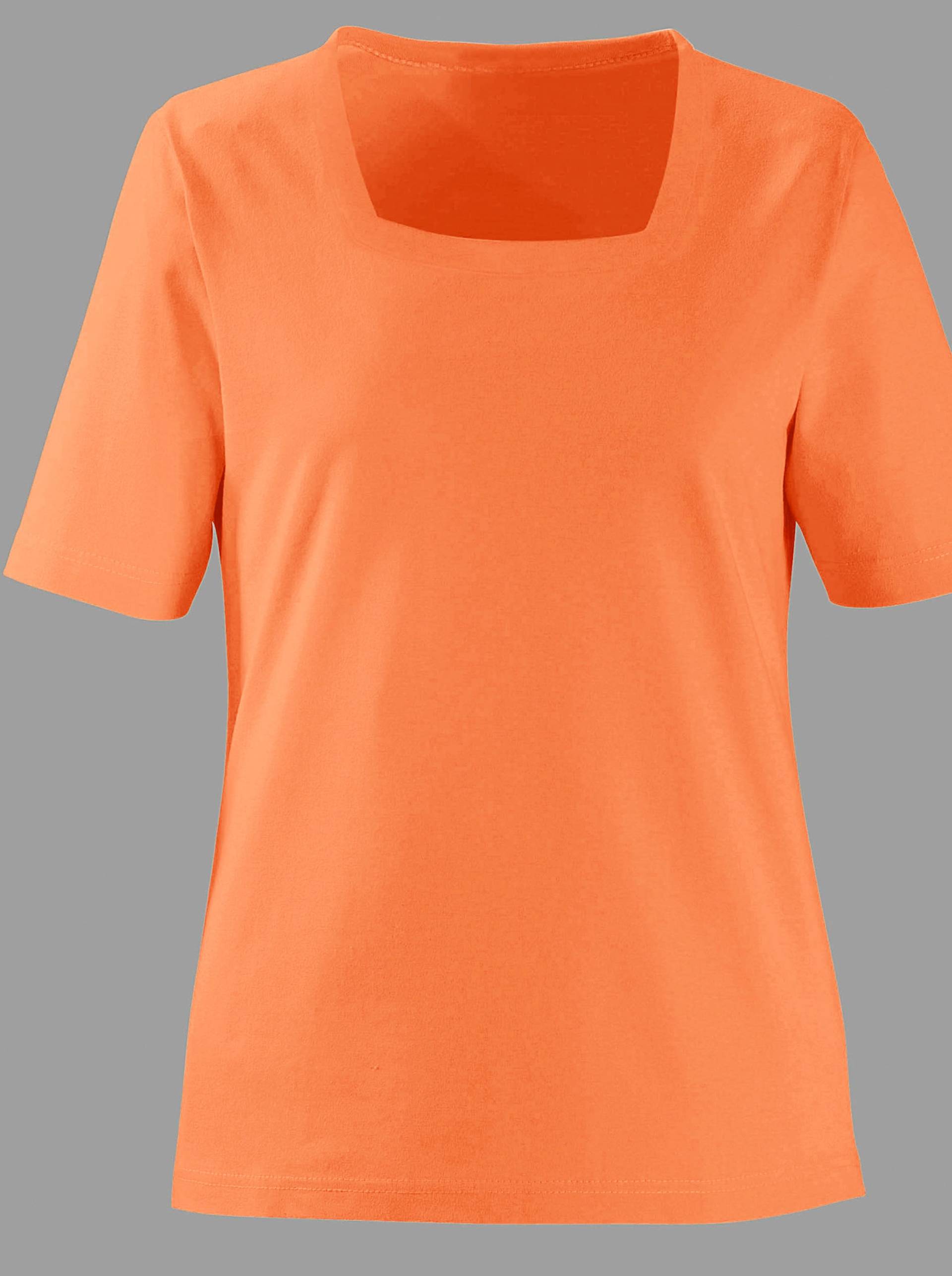 Kurzarmshirt in orange von heine