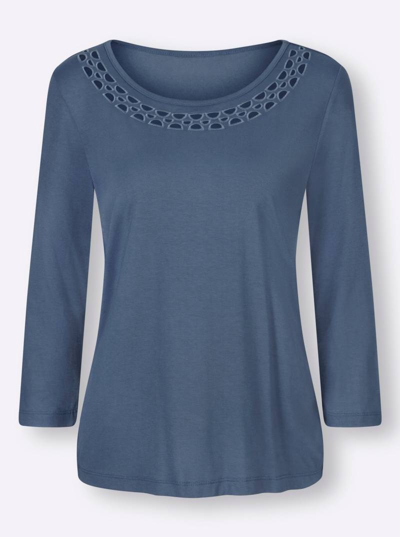 Shirt in rauchblau von heine