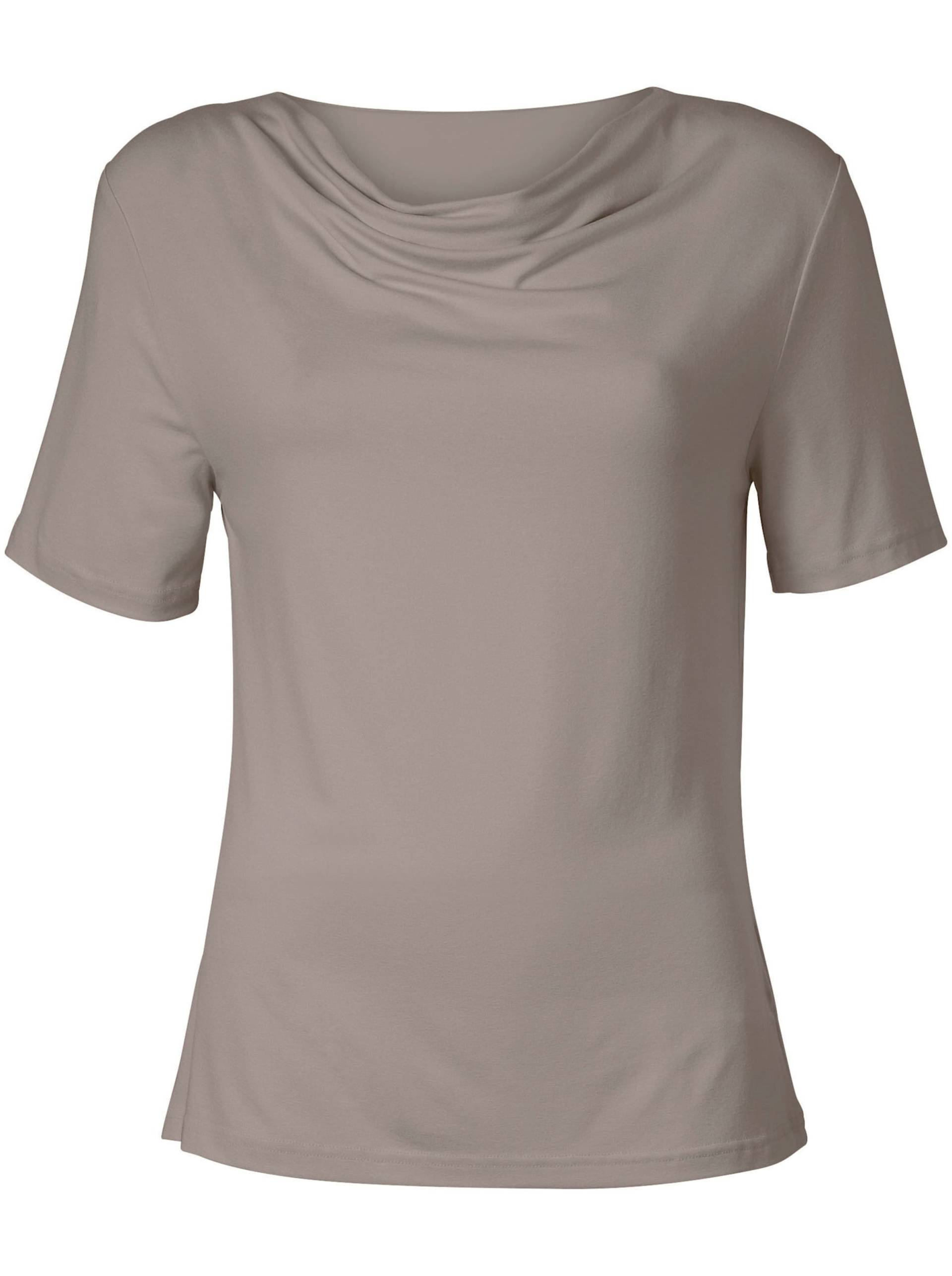 Wasserfallshirt in taupe von heine