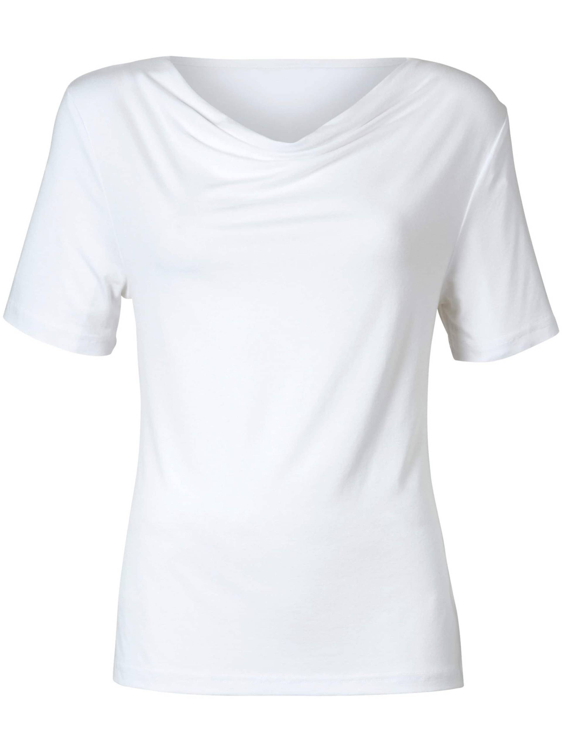 Wasserfallshirt in weiss von heine