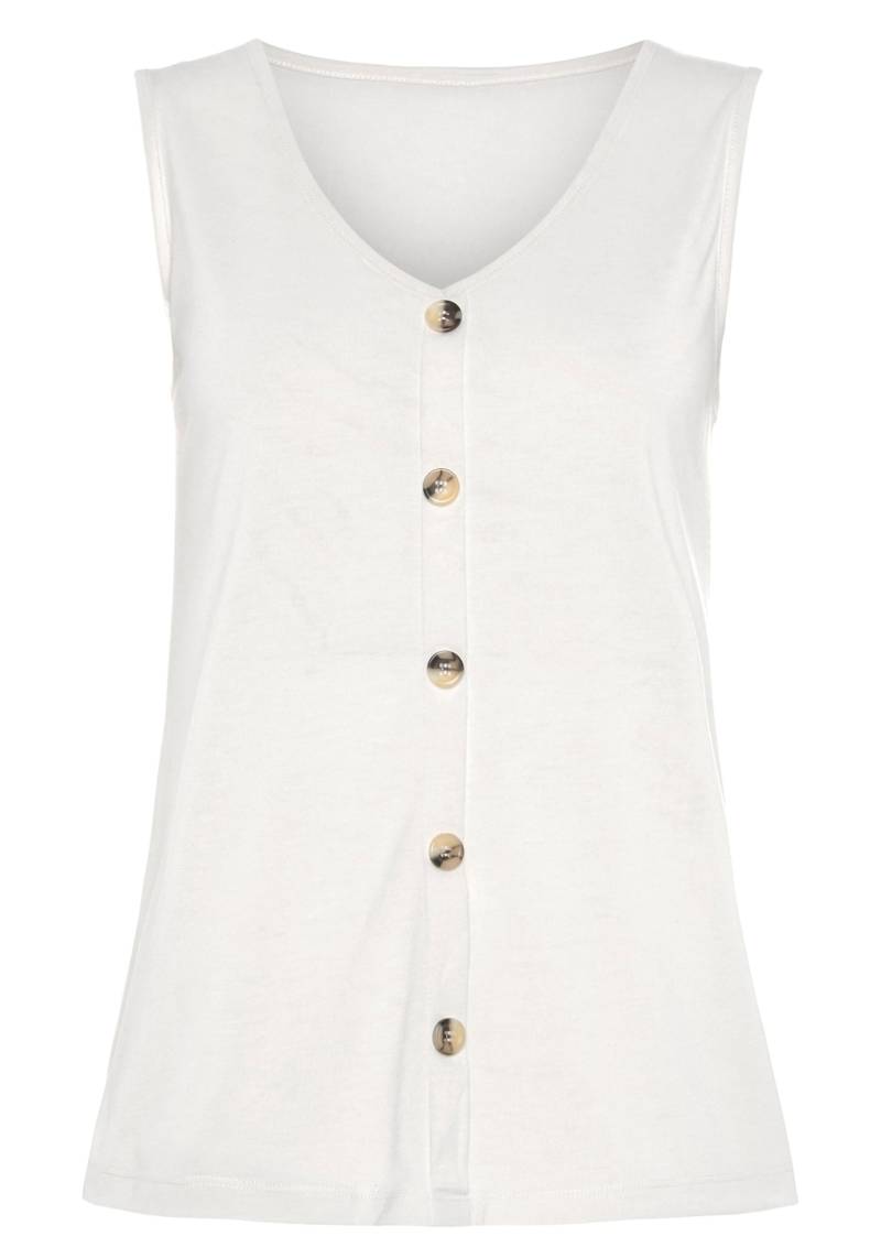 Shirttop in creme, schwarz von LASCANA