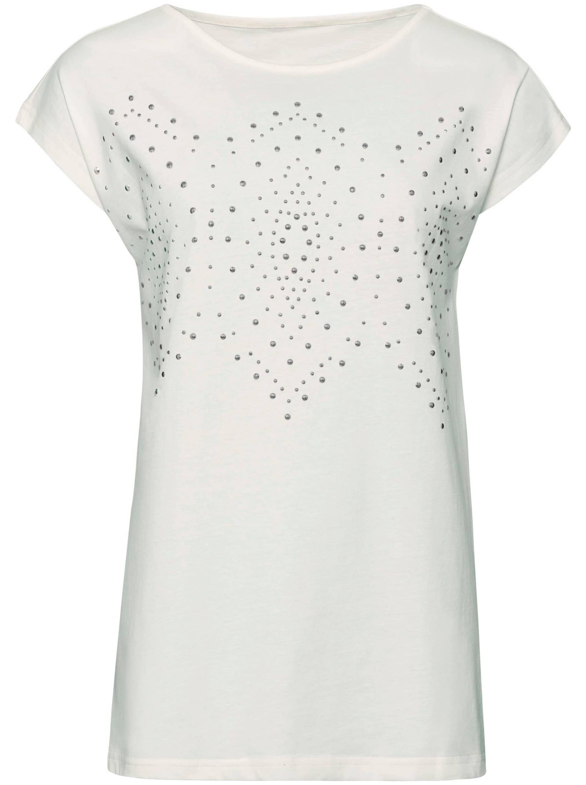 Print-Shirt in ecru von heine