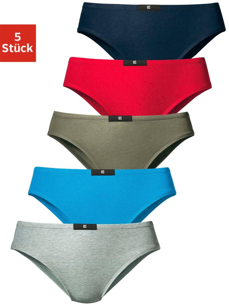 Slip in marine, rot, khaki, blau, grau-meliert von H.I.S