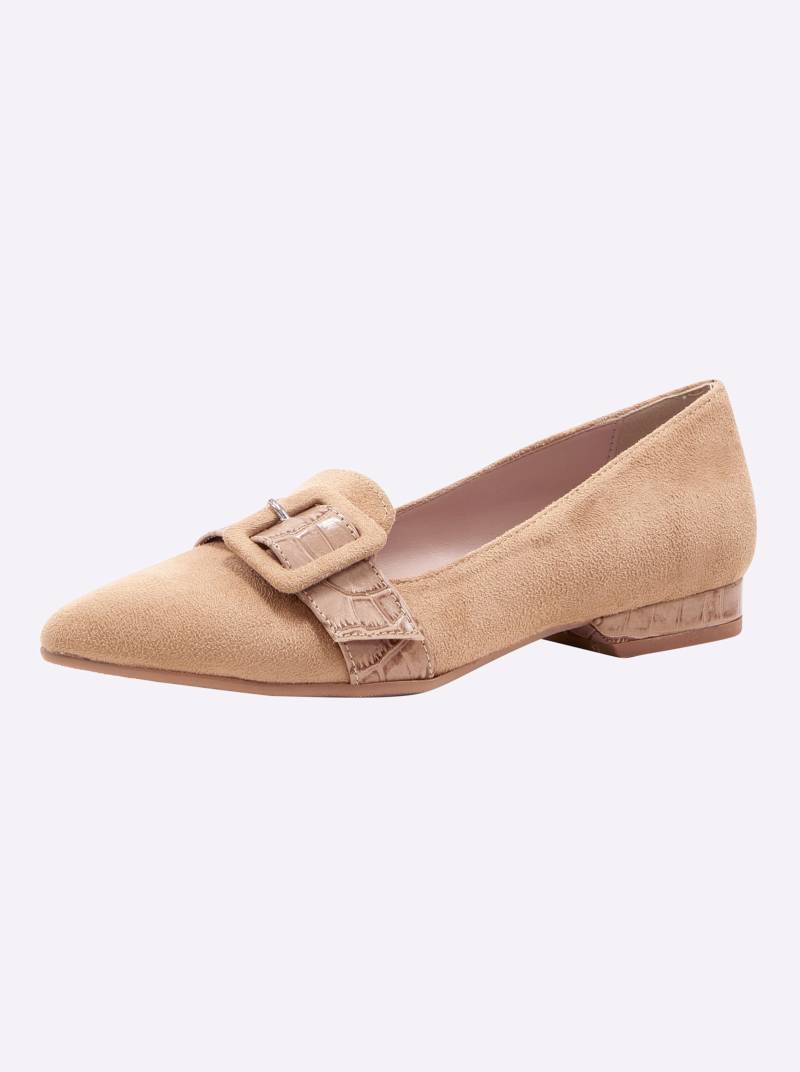 Slipper in beige von heine