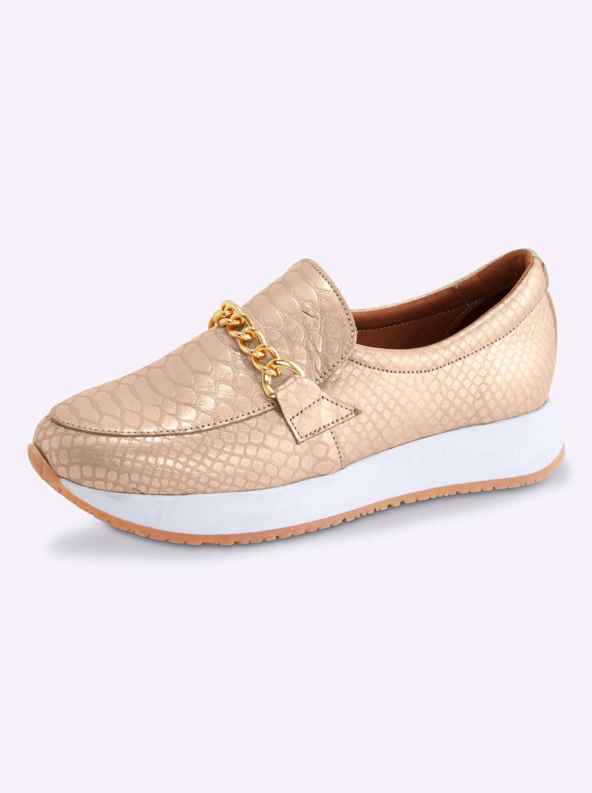 Slipper in creme von heine