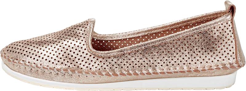 Slipper in rosé-metallic von Andrea Conti