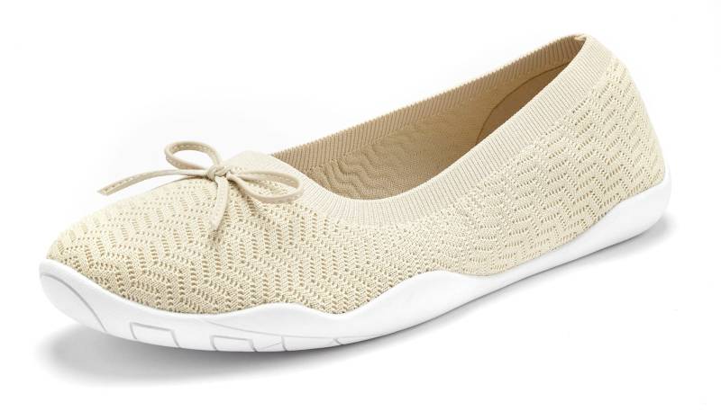 Sneaker Ballerinas in beige von LASCANA