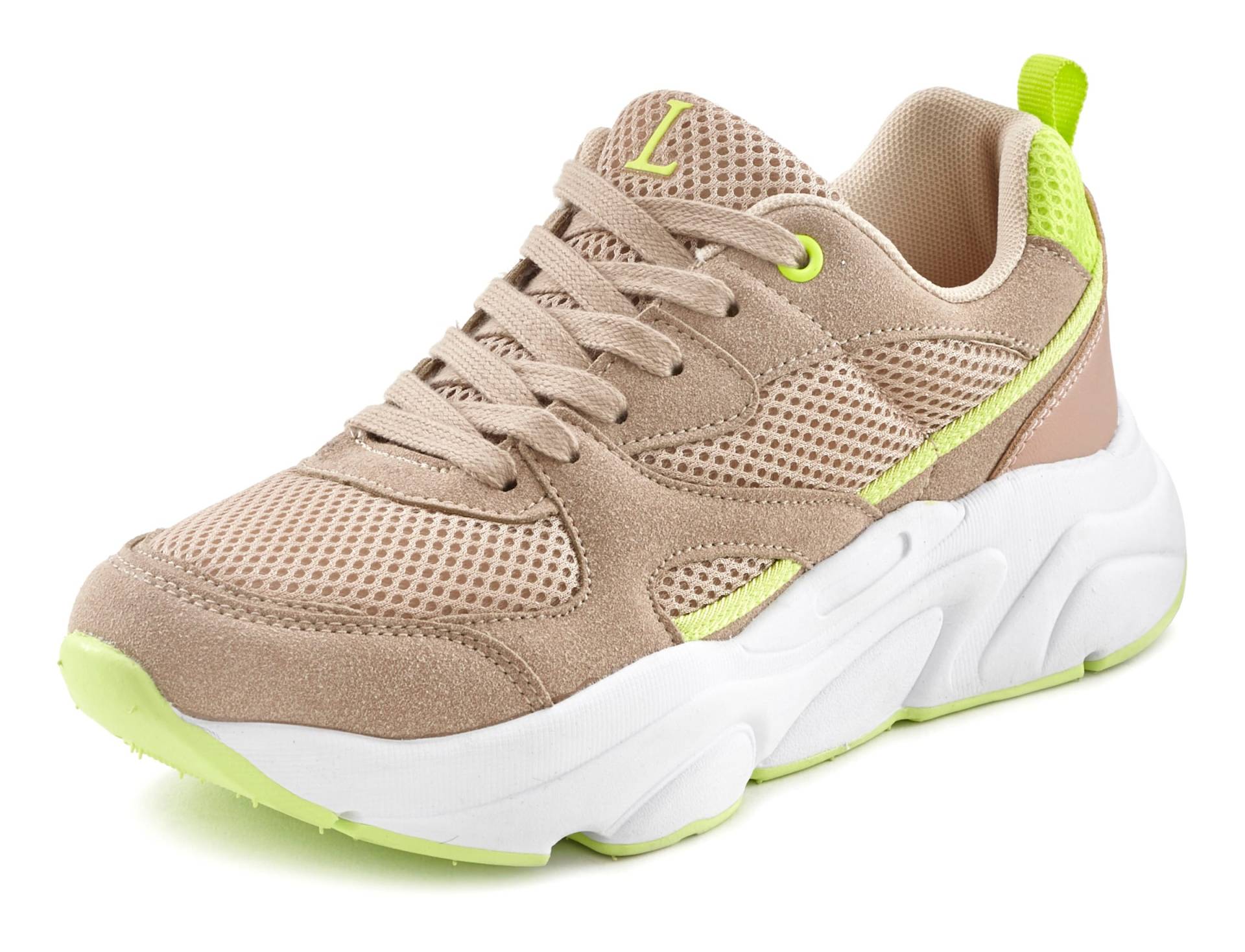 Sneaker in gelb-beige von LASCANA