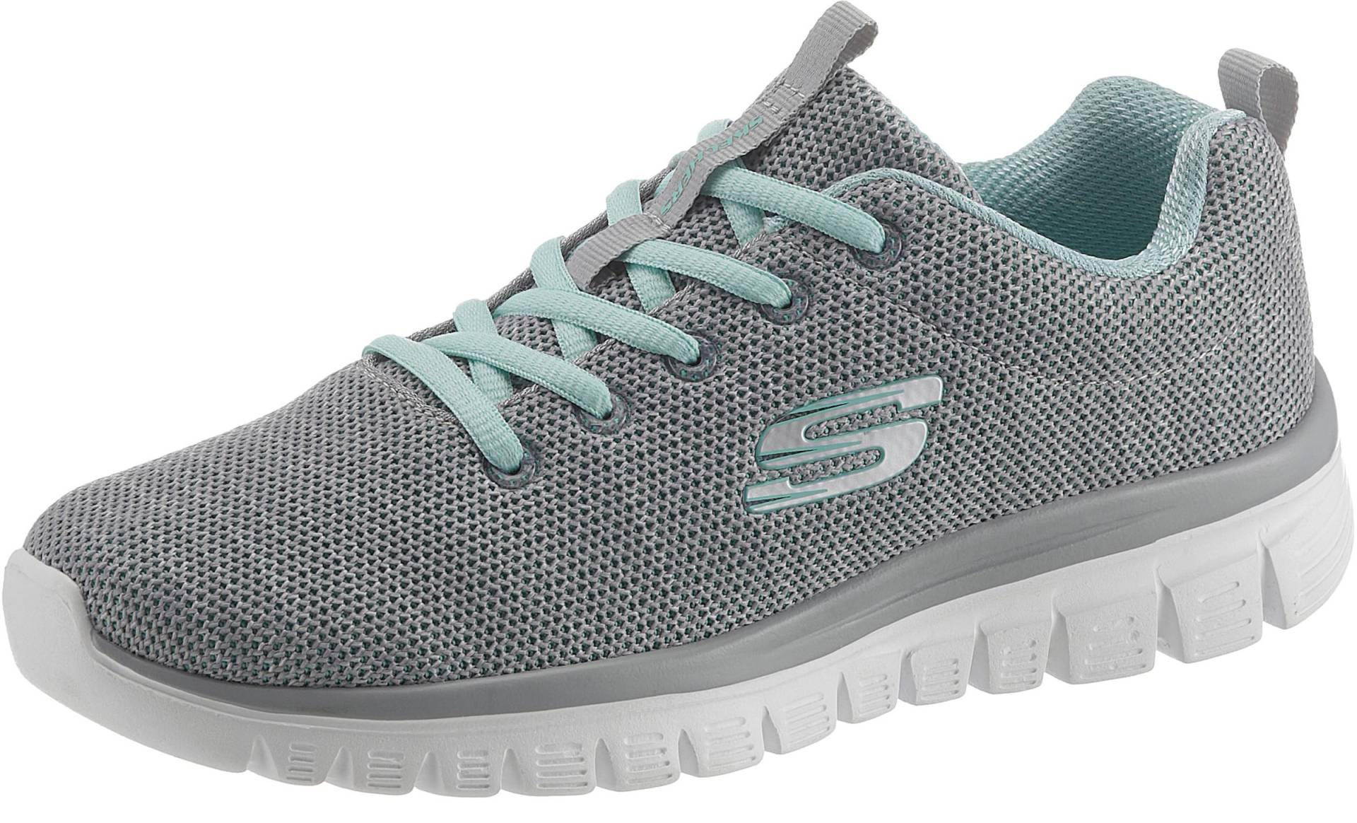 Sneaker in grau-mint von Skechers