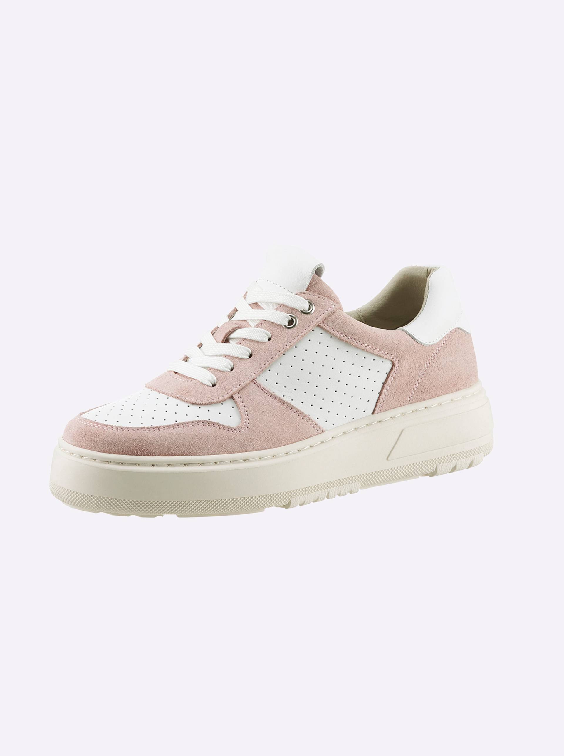 Sneaker in rosé- weiss von heine