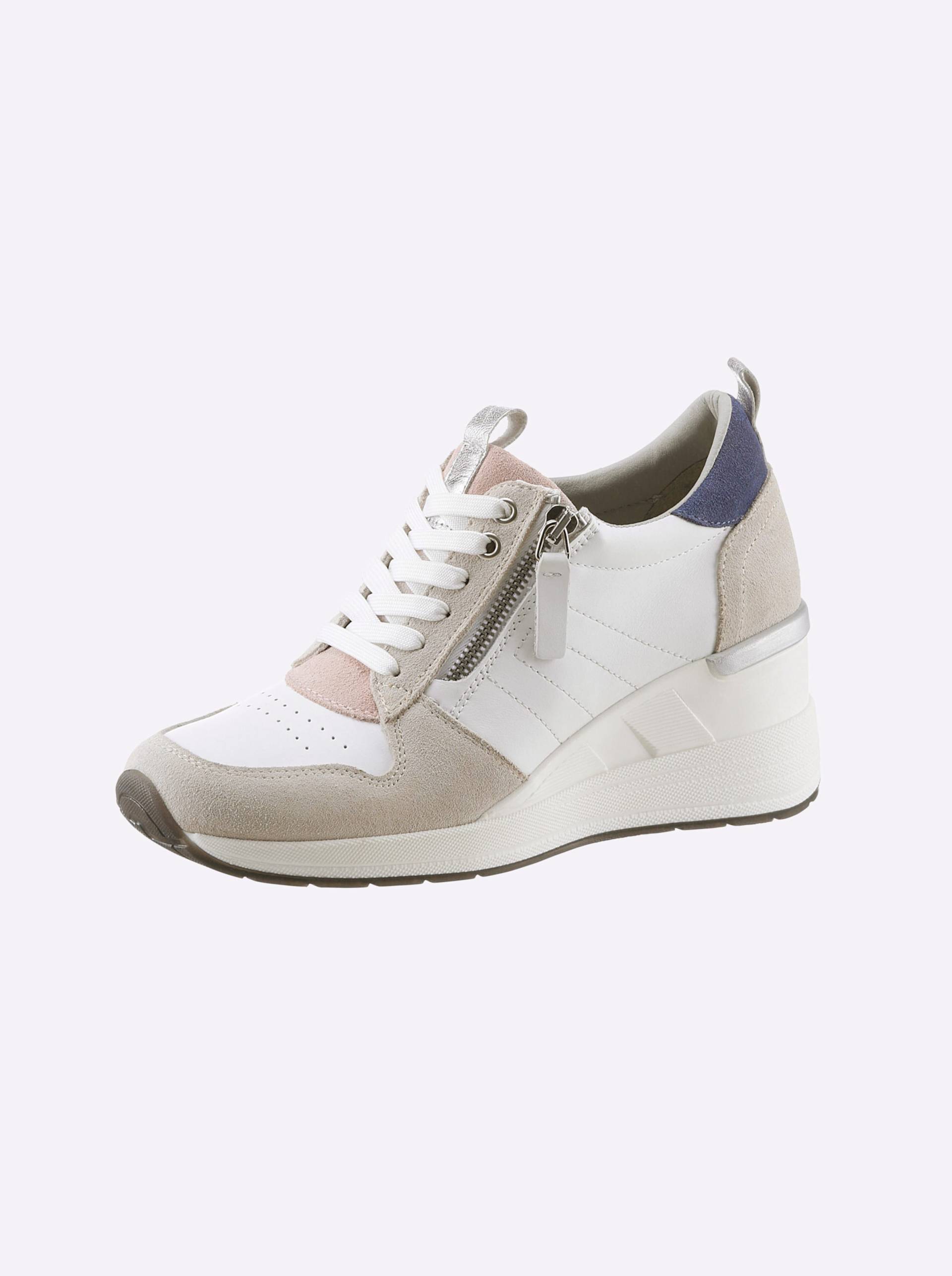 Sneaker in weiss-pastell von heine