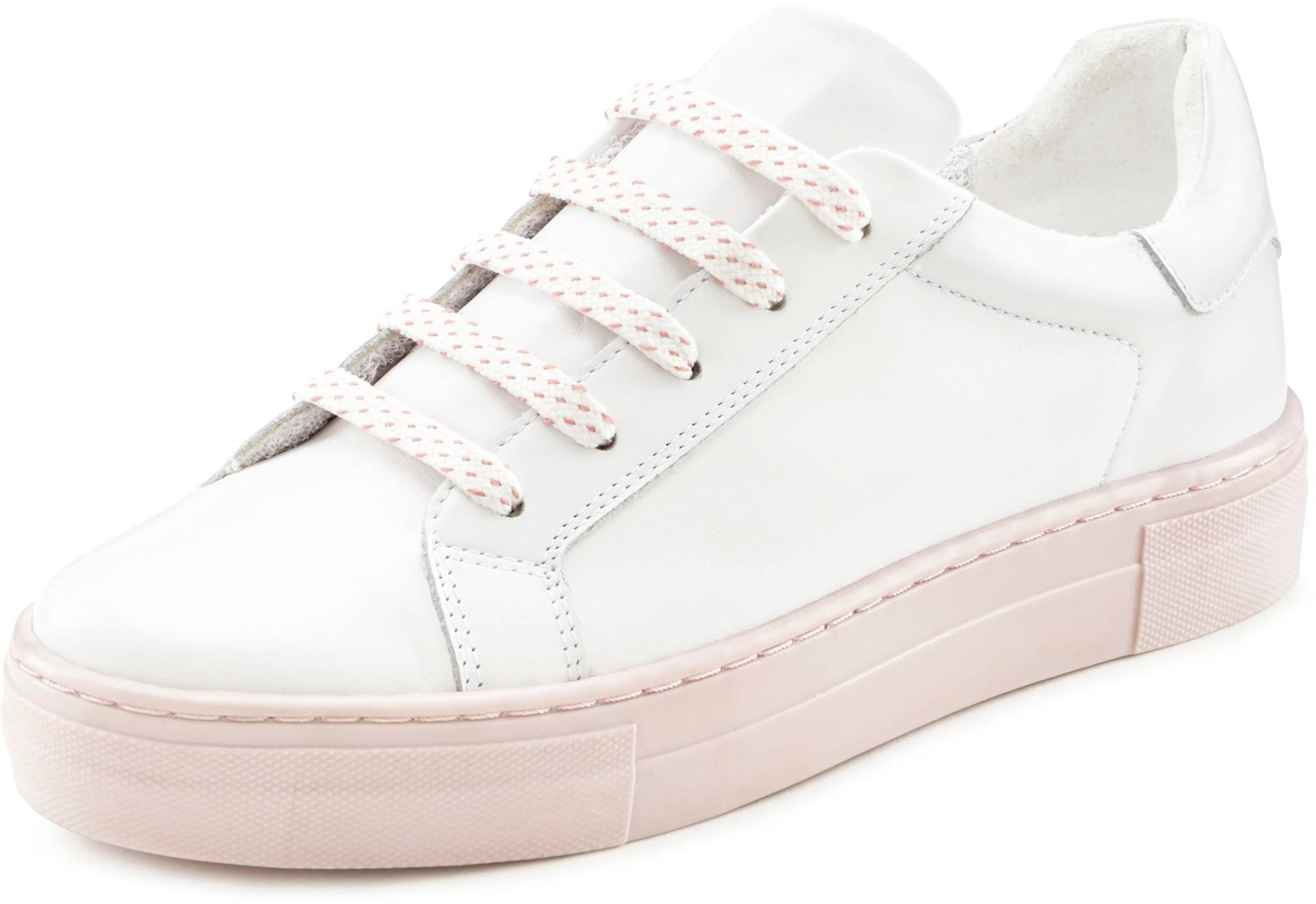 Sneaker in weiss-rosé von Elbsand