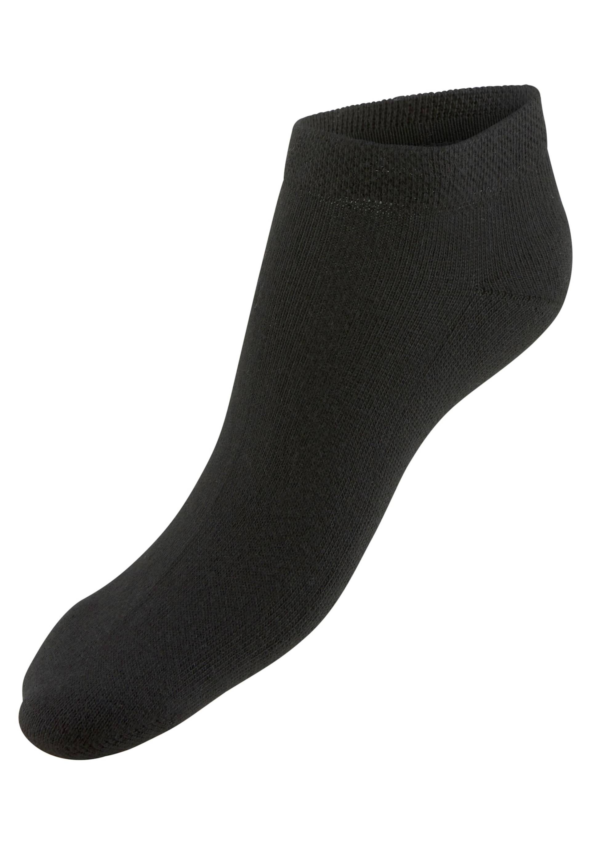 Sneakersocken in 6x schwarz von H.I.S