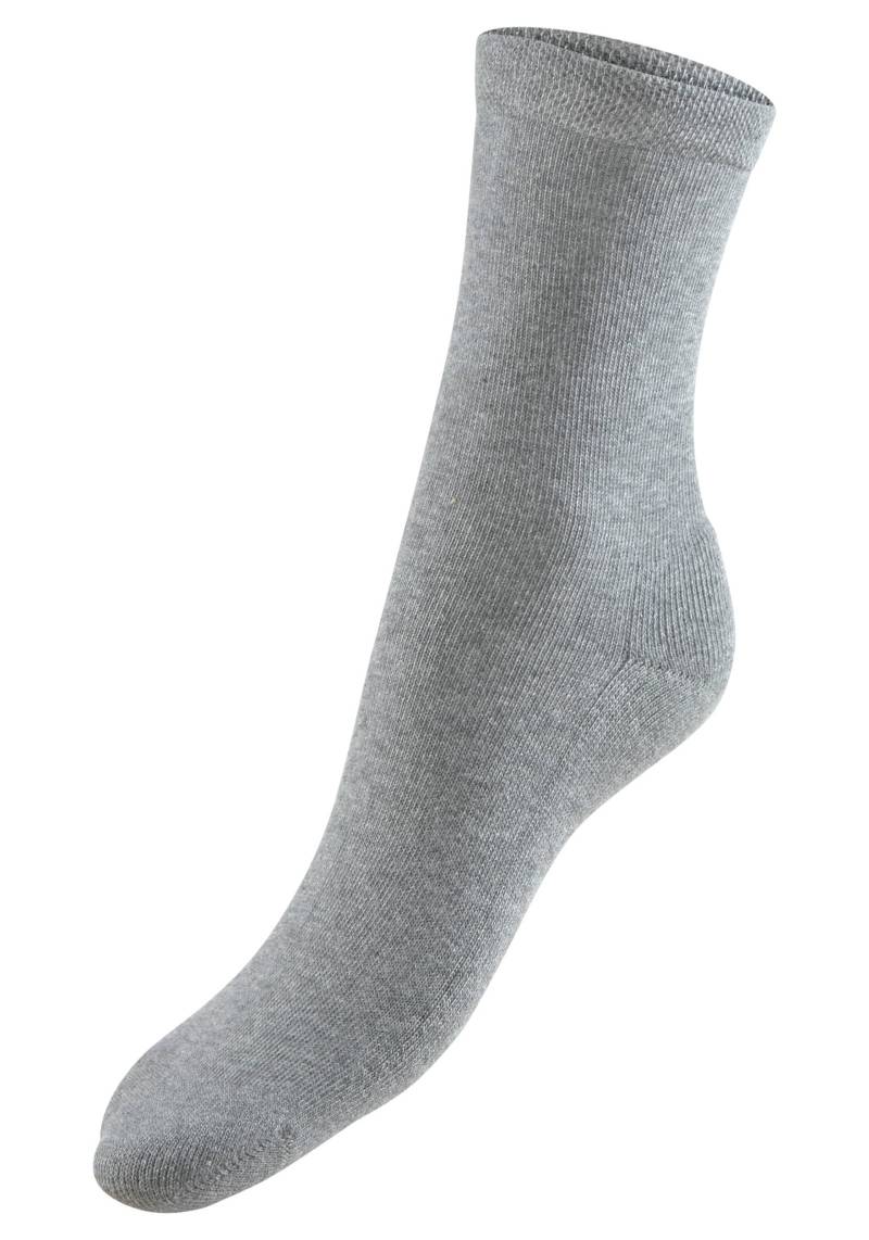 Socken in 2x schwarz, 2x jeans-melange, 2x grau-melange von H.I.S