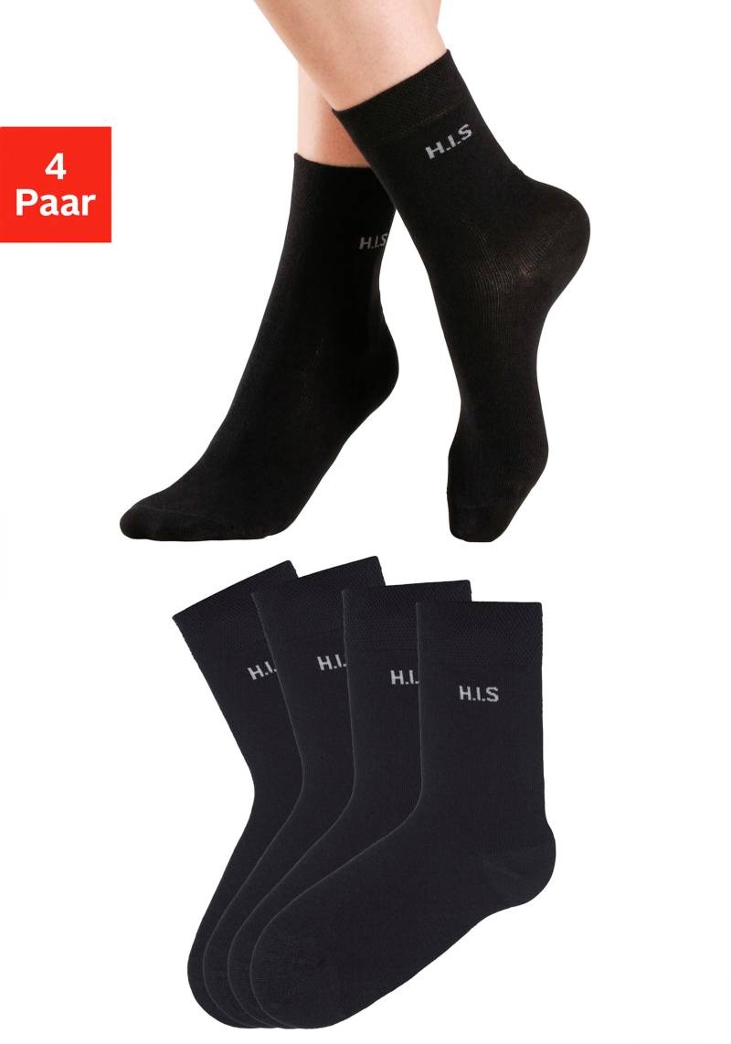 Socken in 4x schwarz von H.I.S