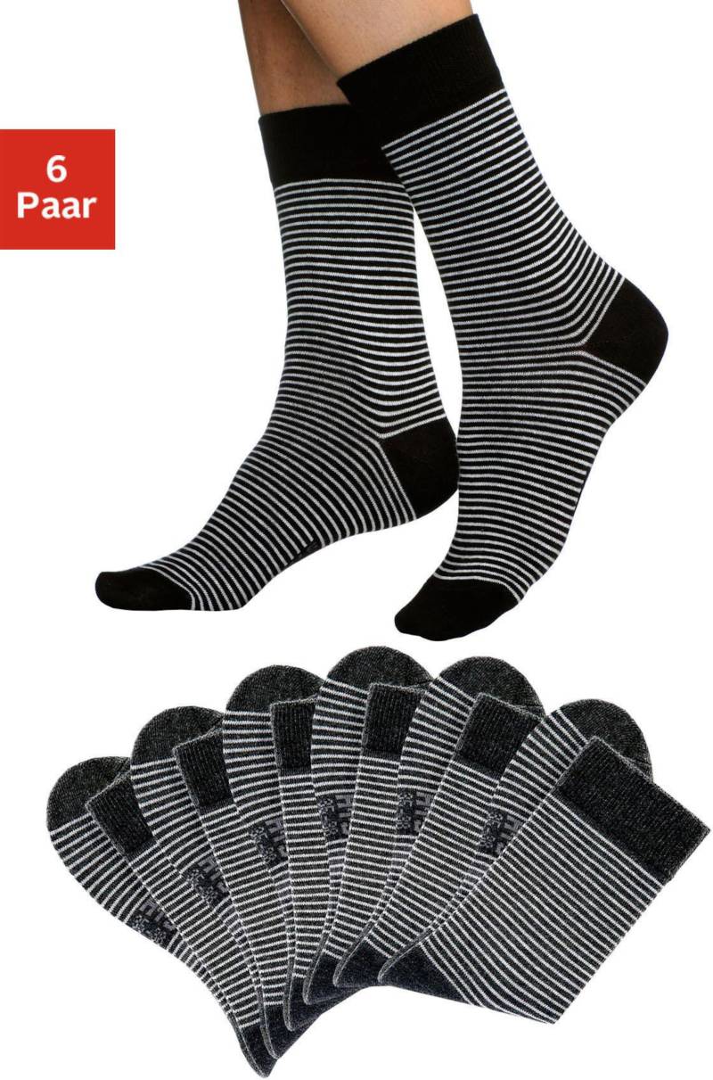 Socken in schwarz-ecru von H.I.S