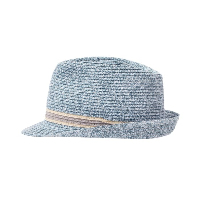 Sommerlicher Trilby Hut für Herren, blau, 55