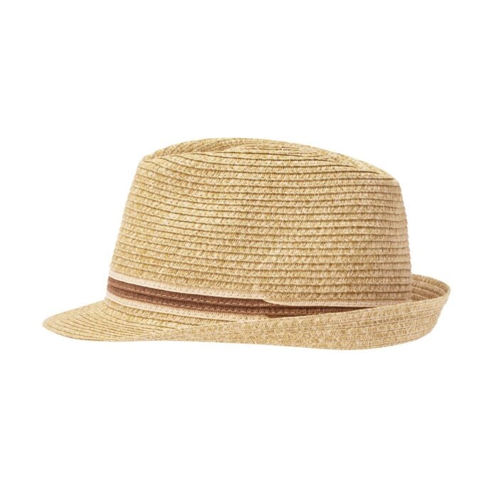 Sommerlicher Trilby Hut für Herren, beige, 57