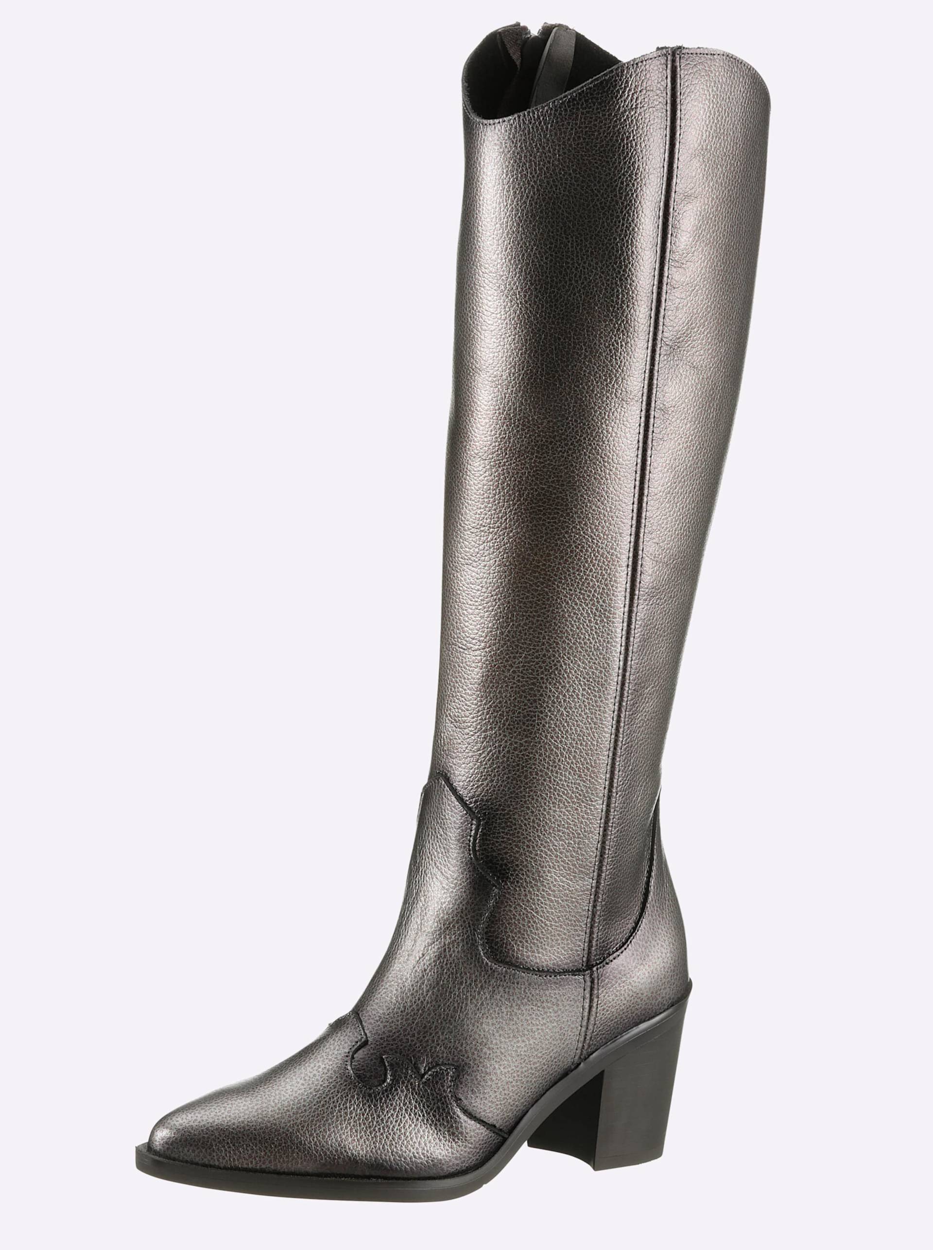 Stiefel in anthrazit-metallic von heine