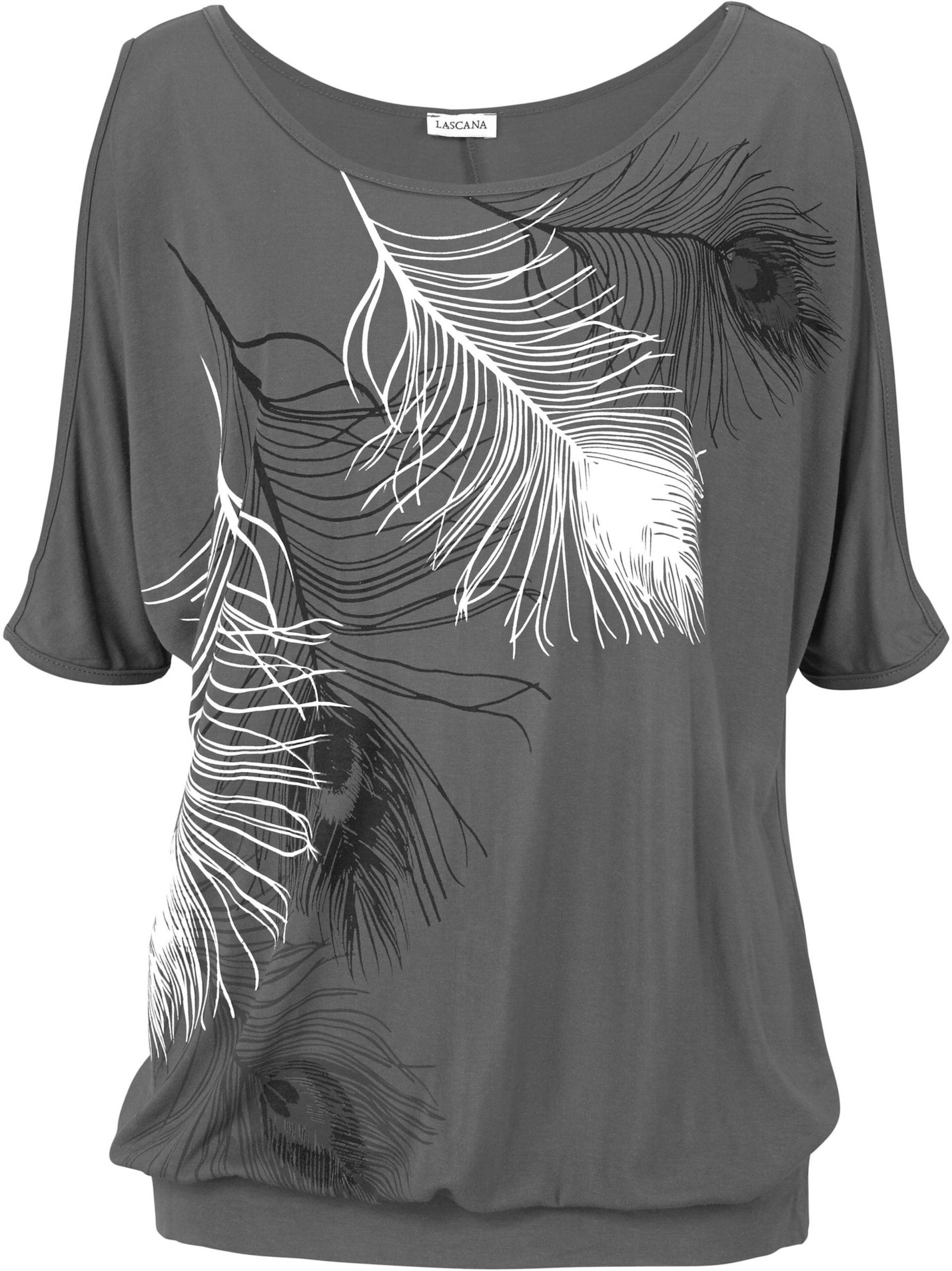 Strandshirt in grau-bedruckt von LASCANA