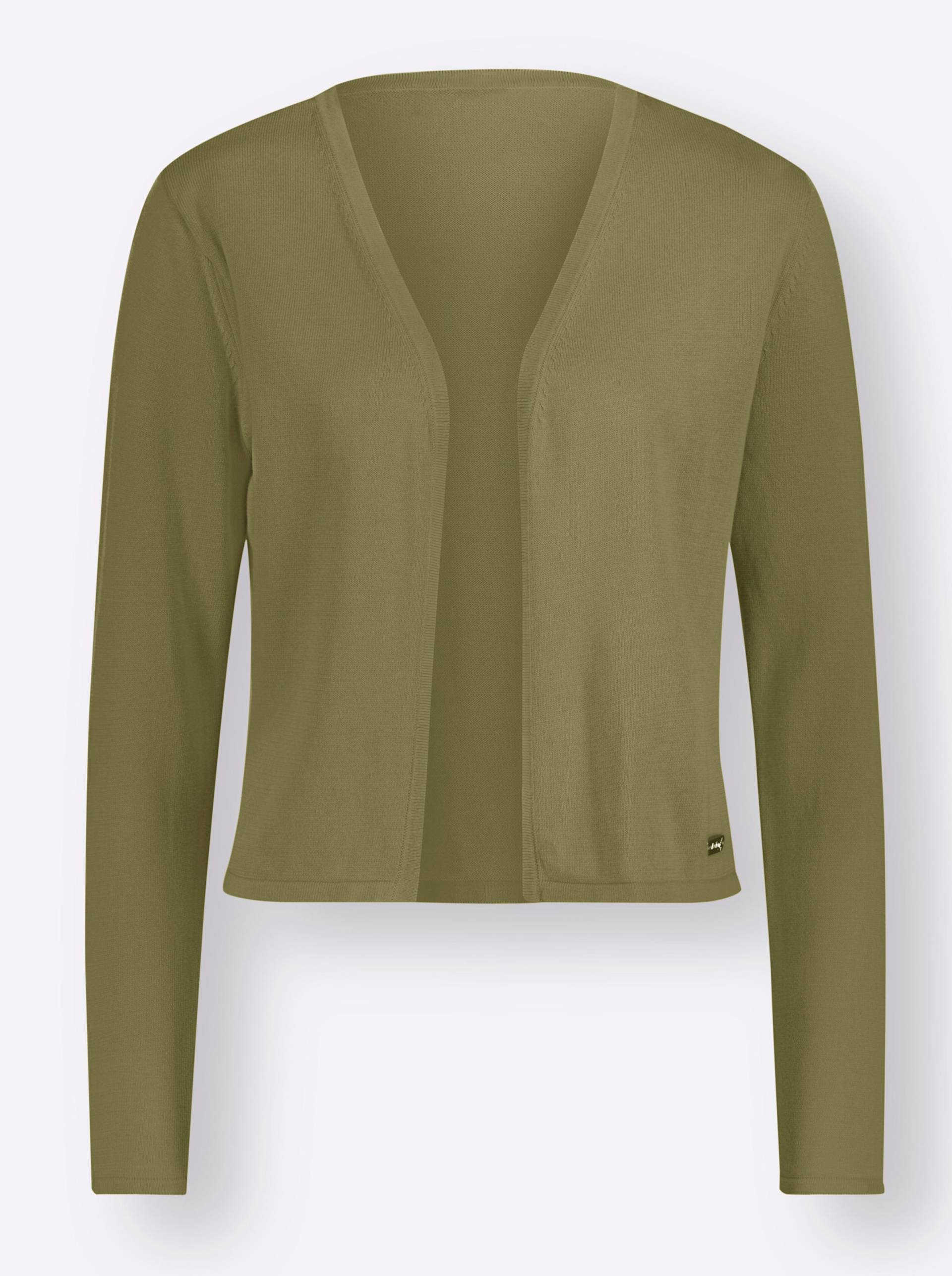 Strickbolero in khaki von heine