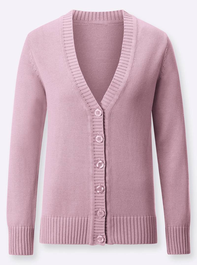 Strickjacke in altrosé von heine