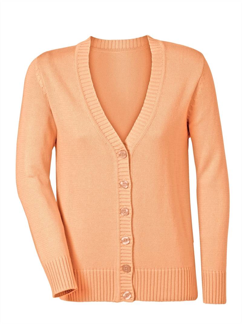 Strickjacke in apricot von heine