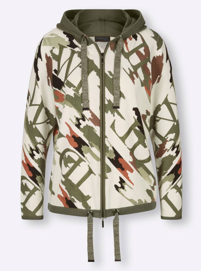Kapuzenstrickjacke