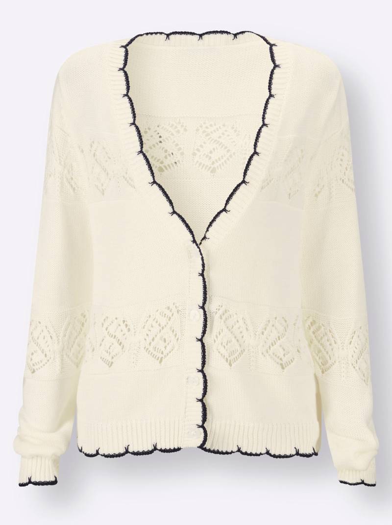 Ajourstrickjacke