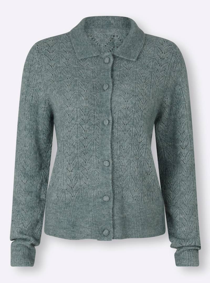 Ajourstrickjacke