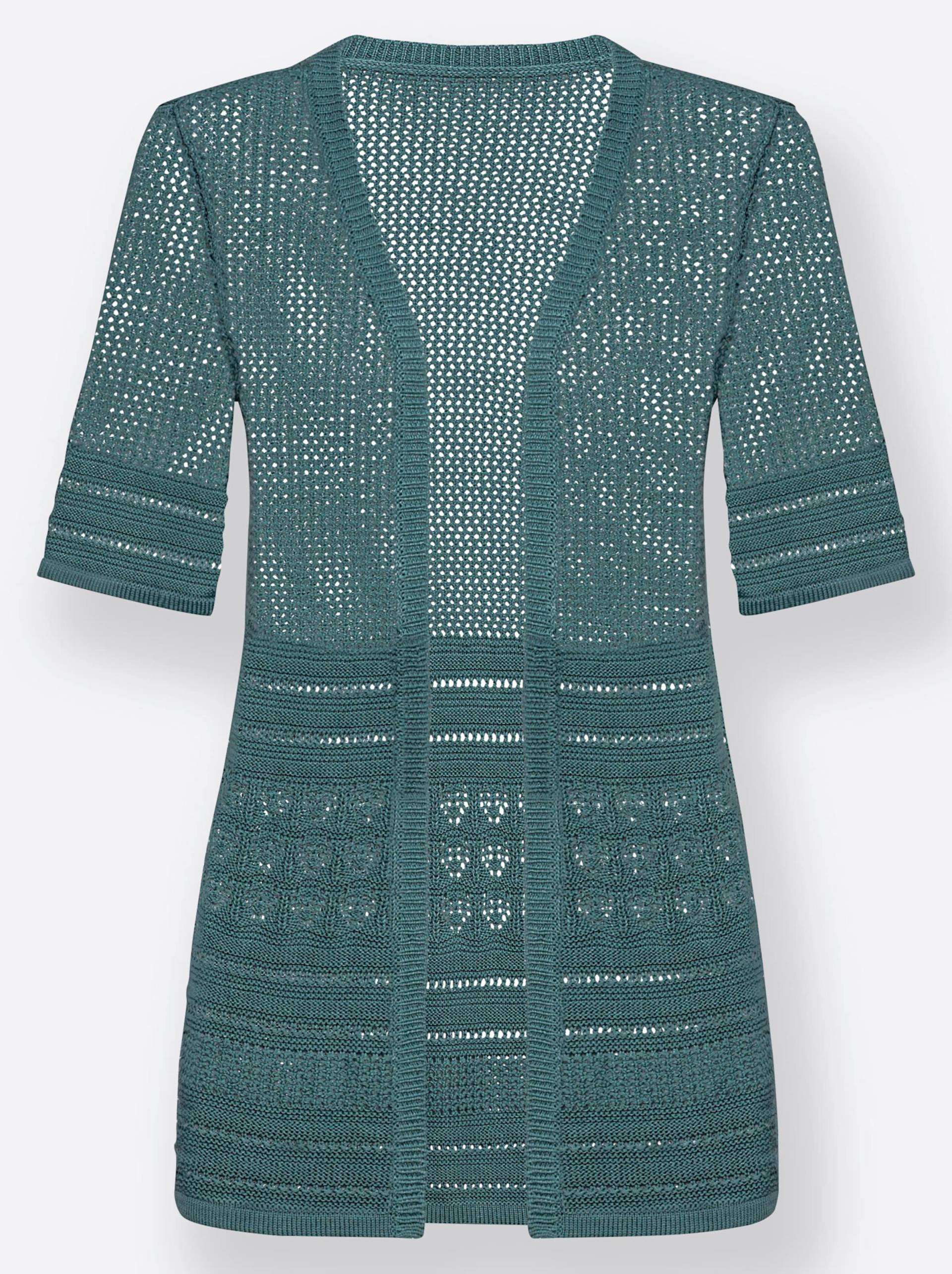 Strickjacke in jade von heine