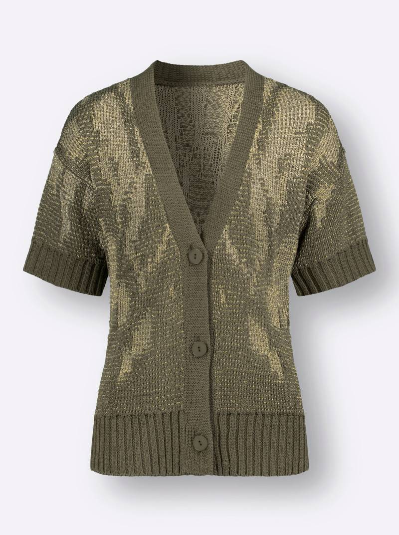 Jacquardstrickjacke