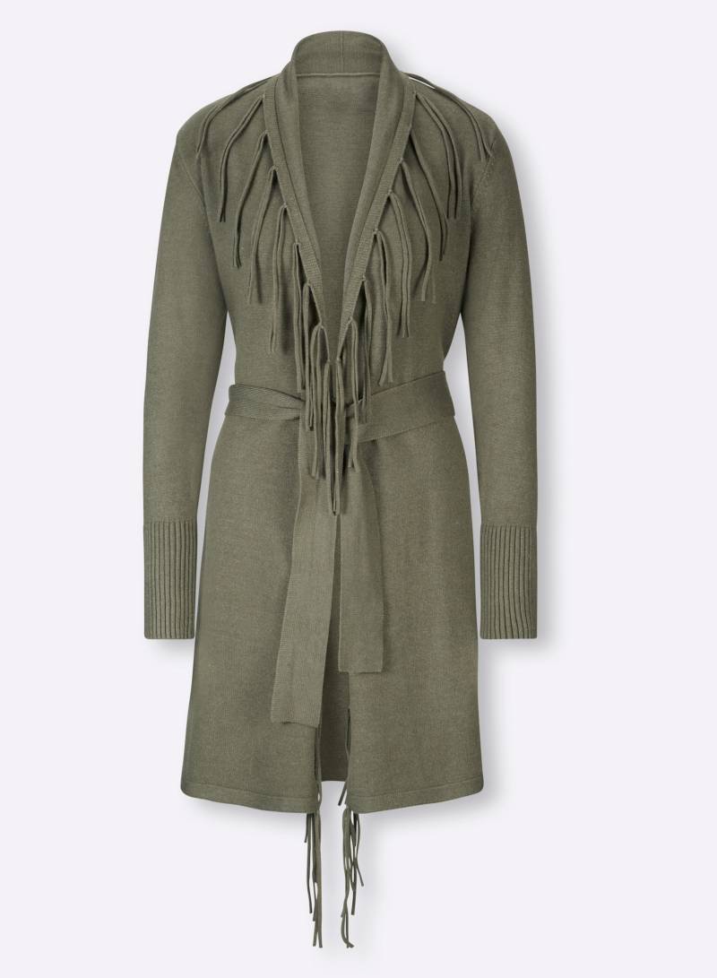 Longstrickjacke