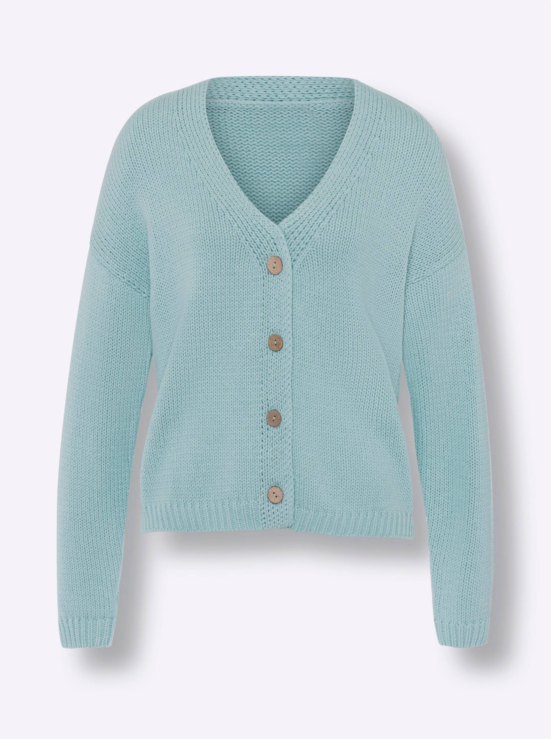 Strickjacke in mint von heine