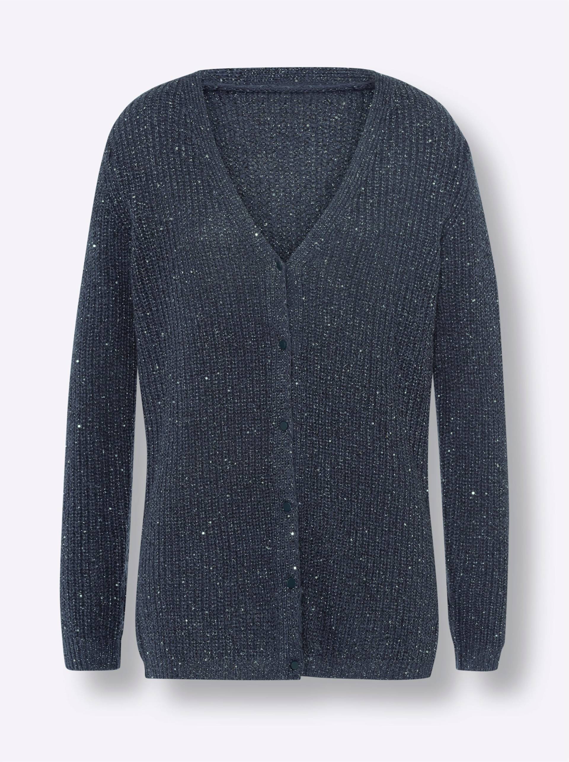 Strickjacke in rauchblau von heine