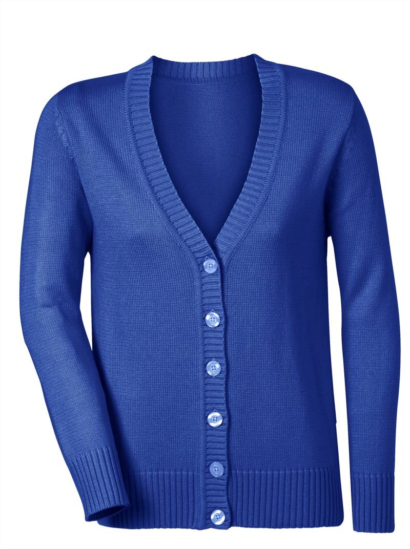 Strickjacke in royalblau von heine