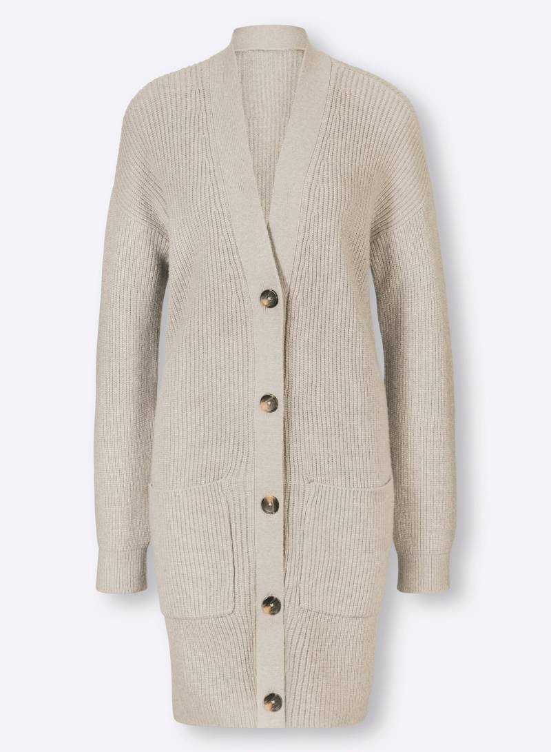 Longstrickjacke
