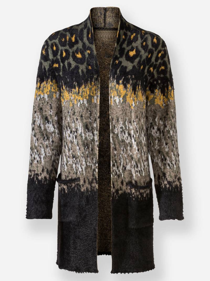 Jacquardstrickjacke