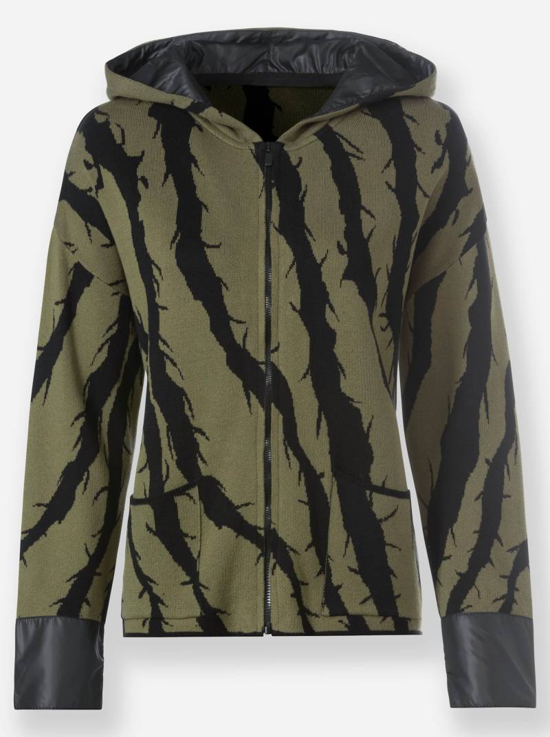 Kapuzenstrickjacke