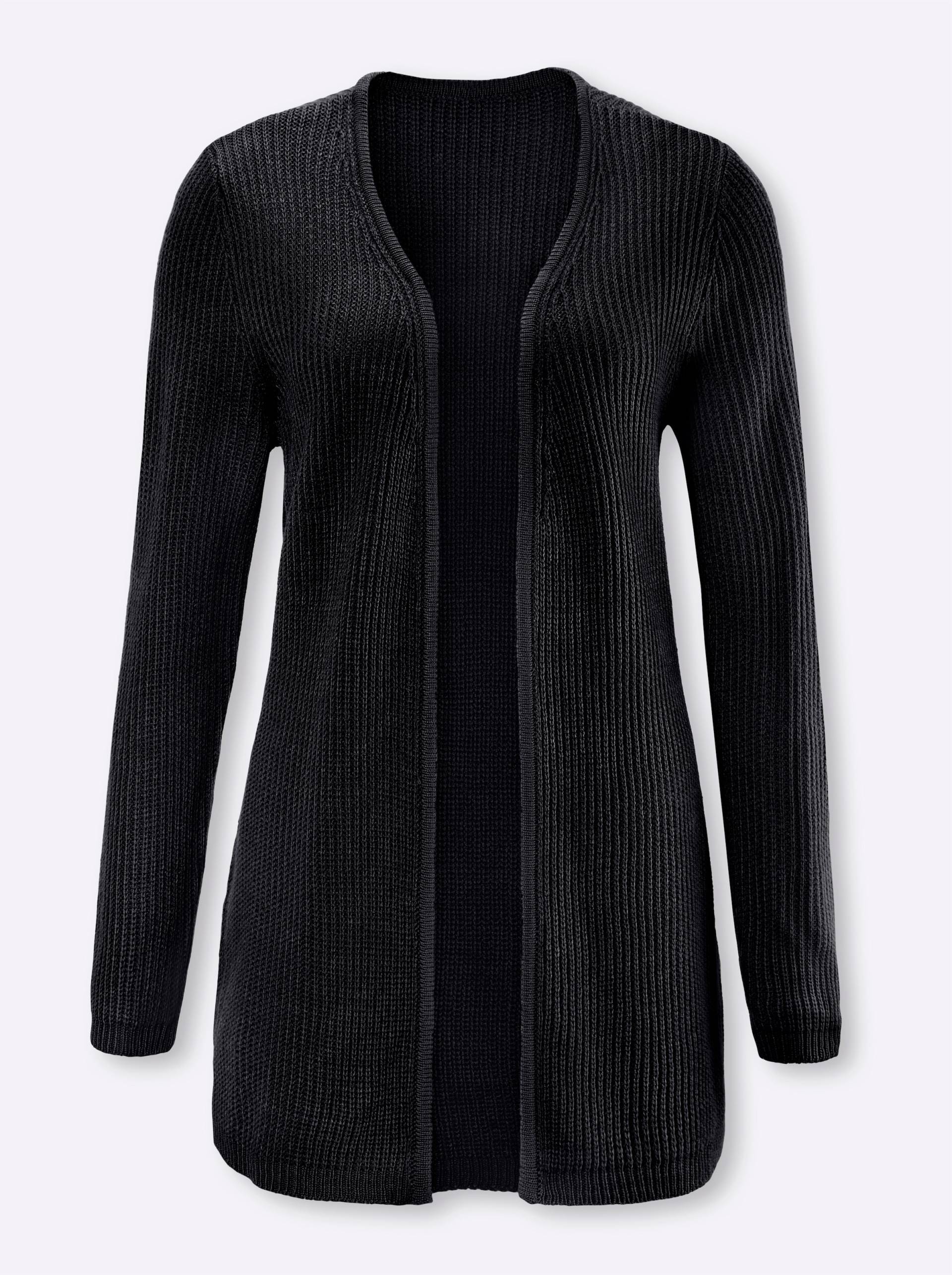 Strickjacke in schwarz von heine