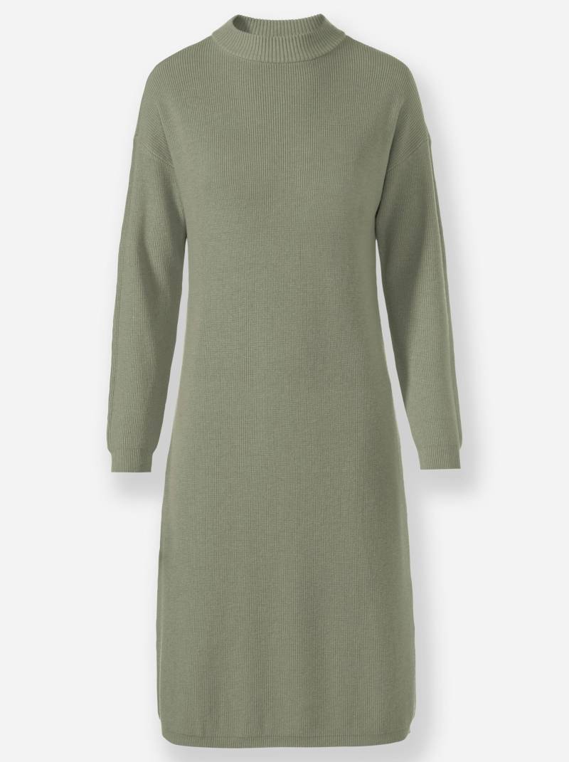 Strickkleid in khaki von heine