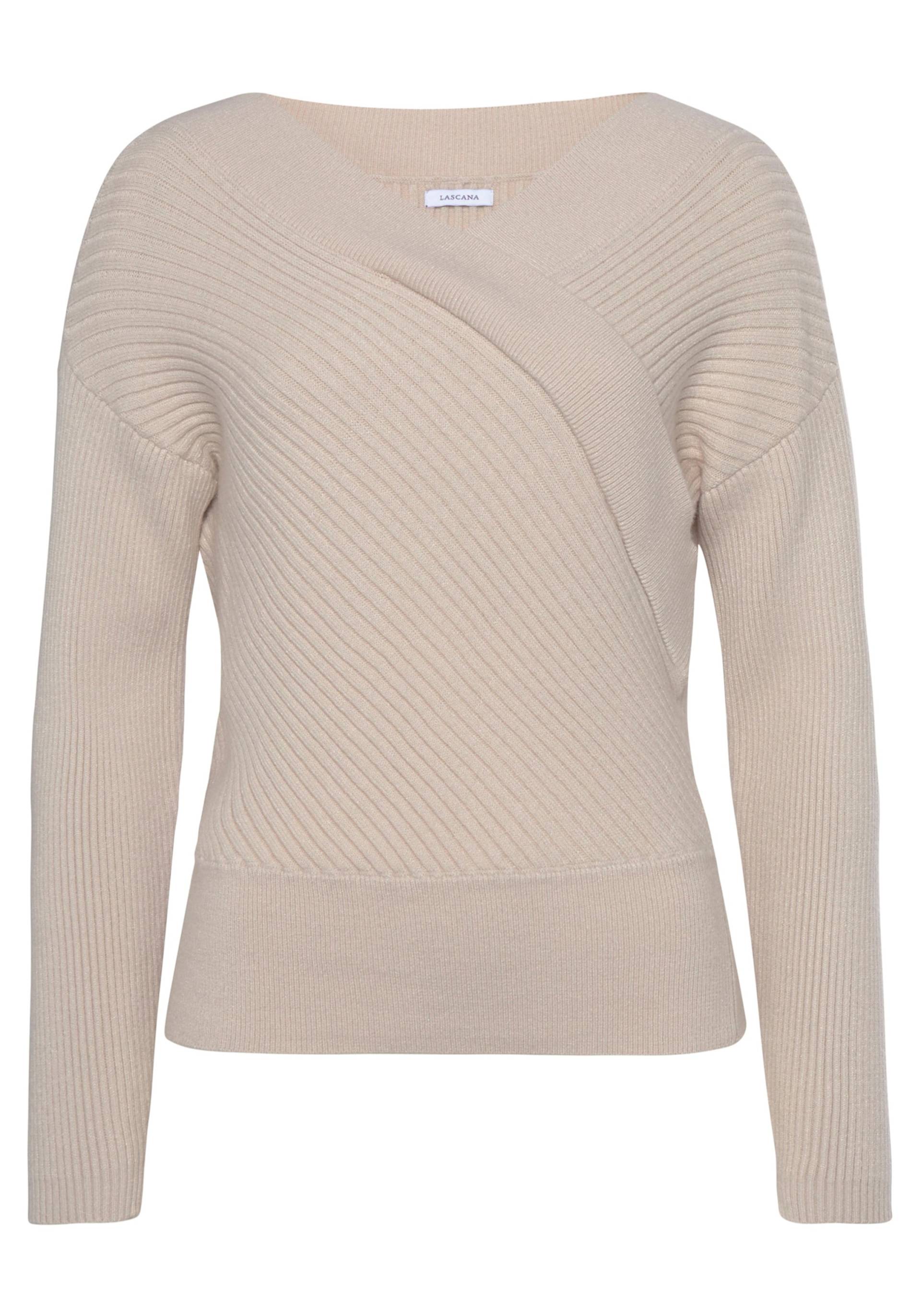 Strickpullover in beige von LASCANA