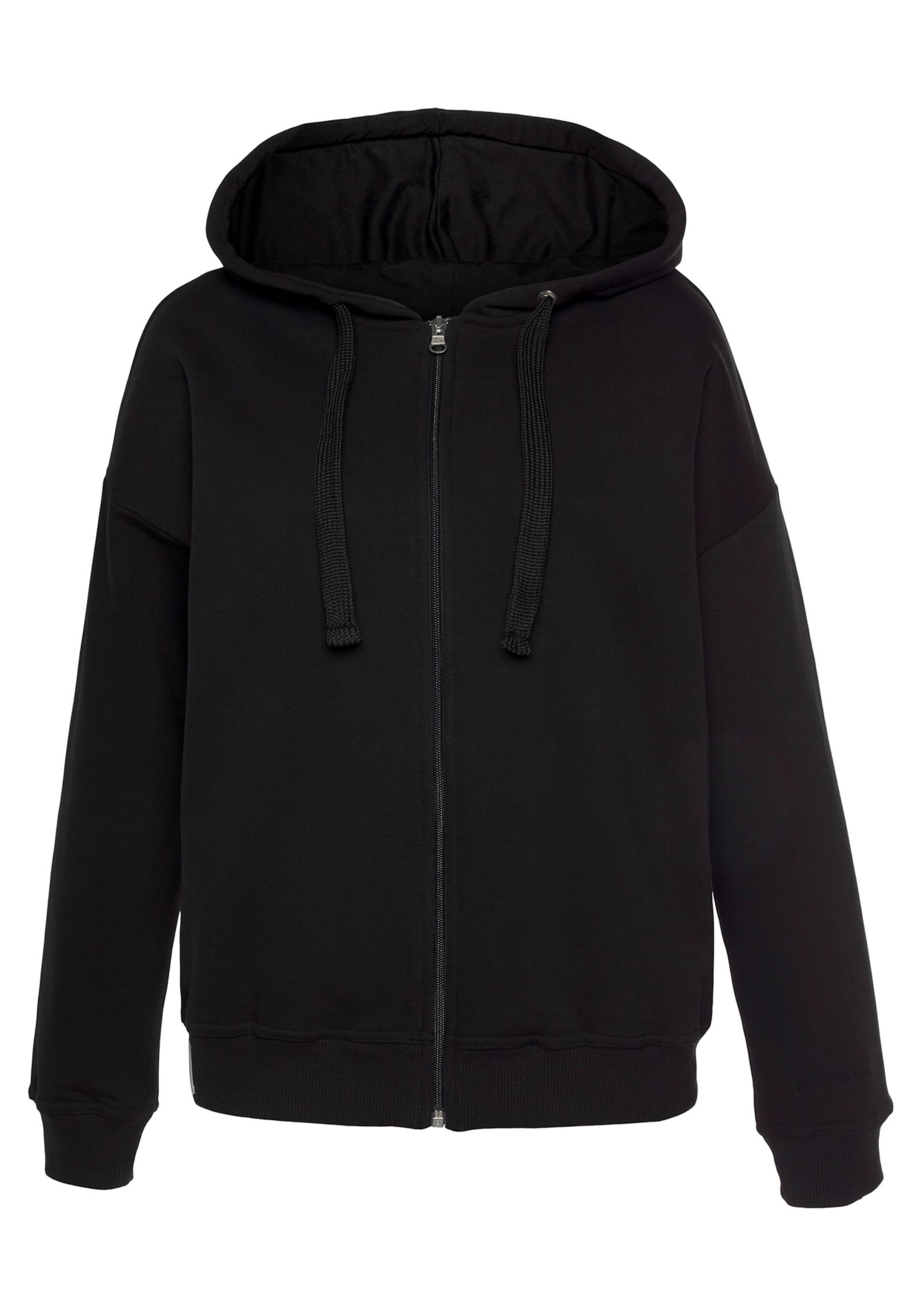 Sweatjacke in schwarz von LASCANA