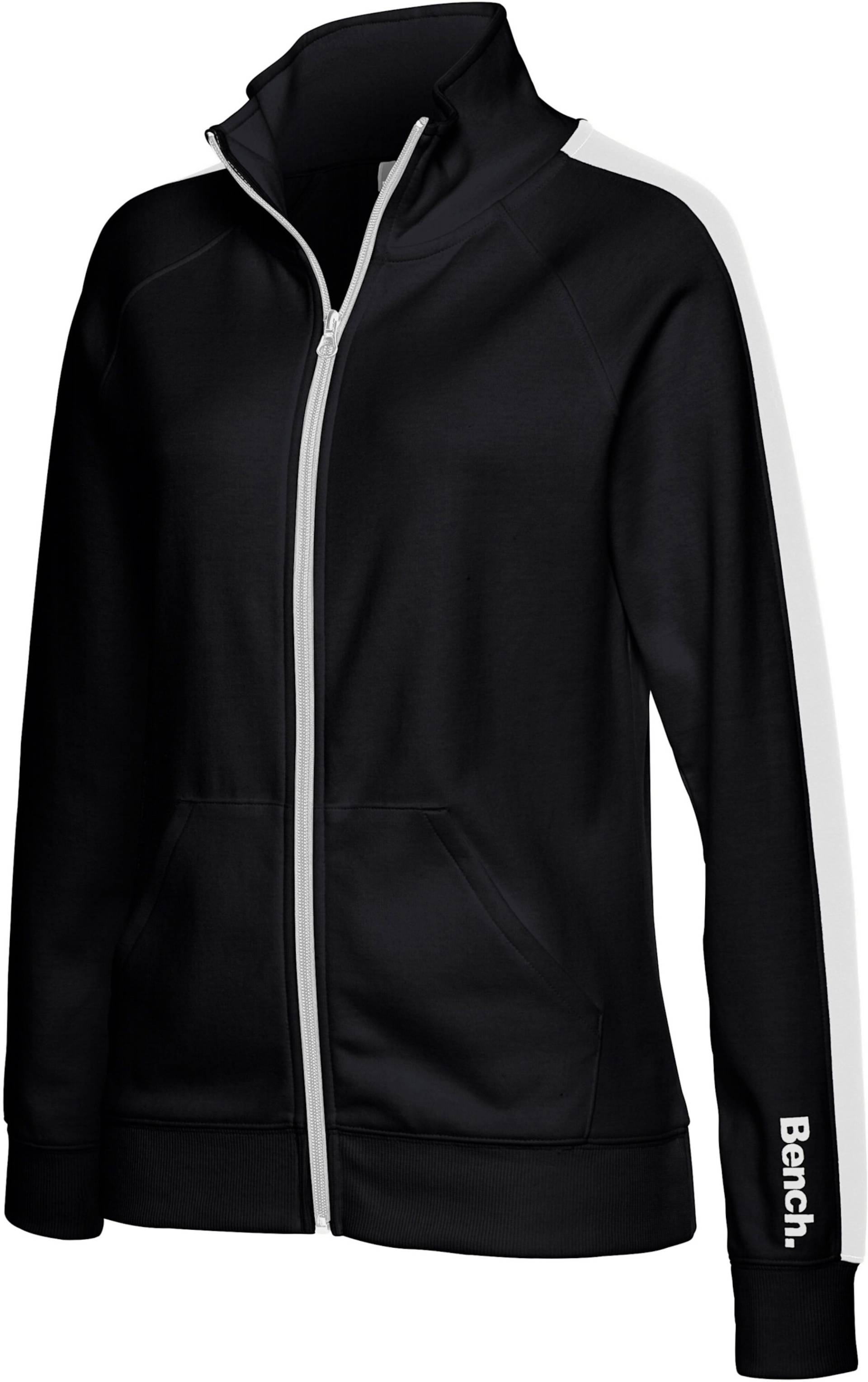 Sweatjacke in schwarz-weiss von heine