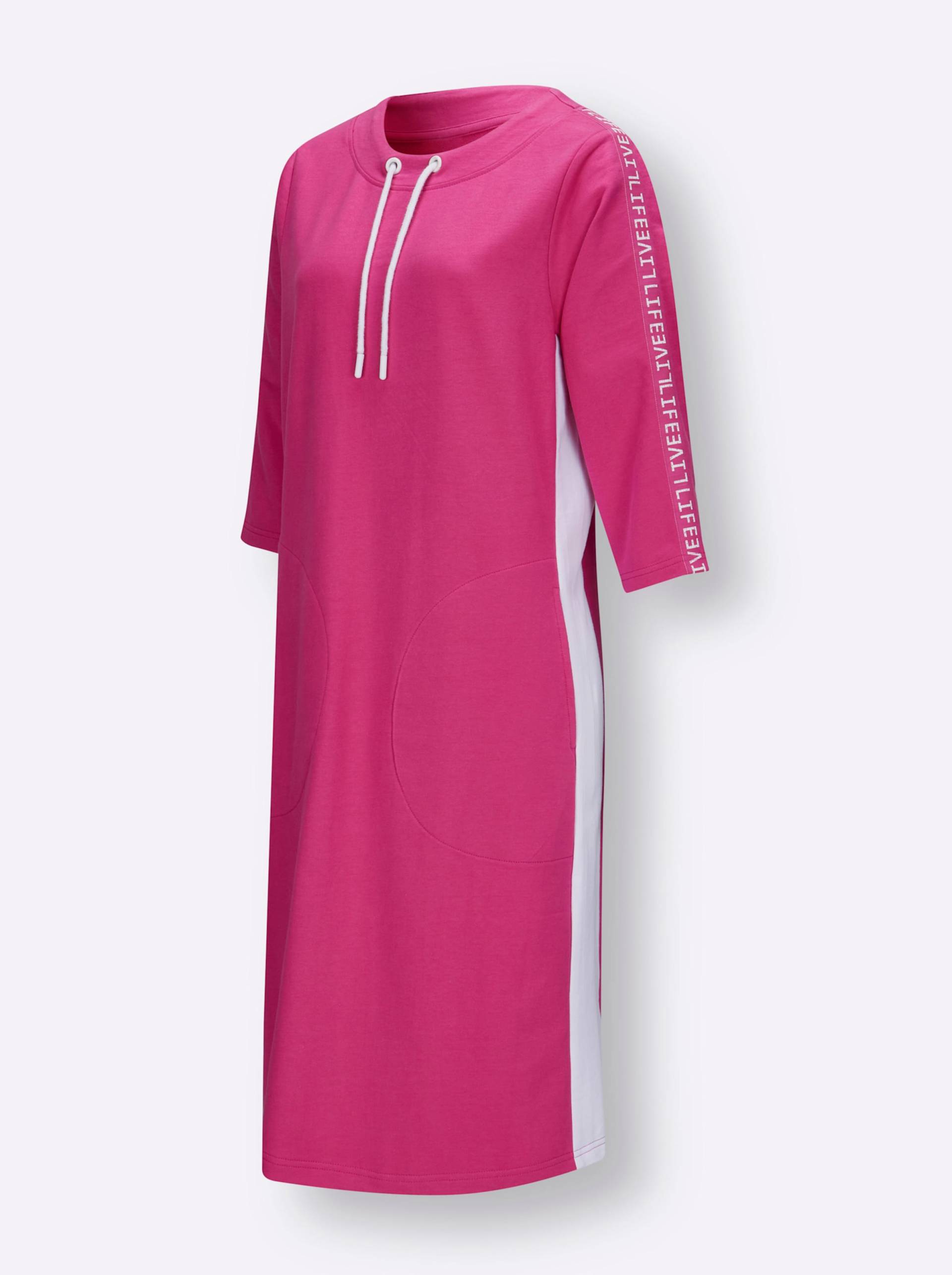 Sweatkleid in fuchsia von heine