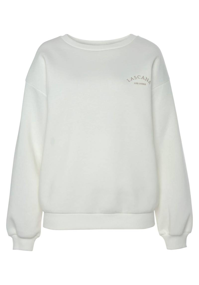 Sweatshirt in creme von LASCANA